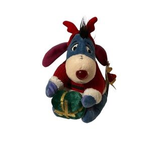 Vintage Eeyore Plush Winnie The Pooh Donkey Stuffed Animal Christmas Bean Bag
